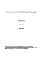 Human Resources for Health: A gender analysis