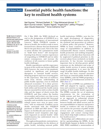 20230712 BMJ essential public health functions publication