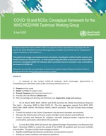 Conceptual framework for the WHO Working Group on COVID-19 and NCDs