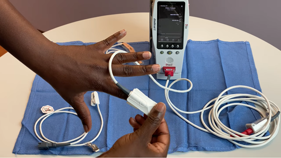 Pulse oximeter receiving maintenance