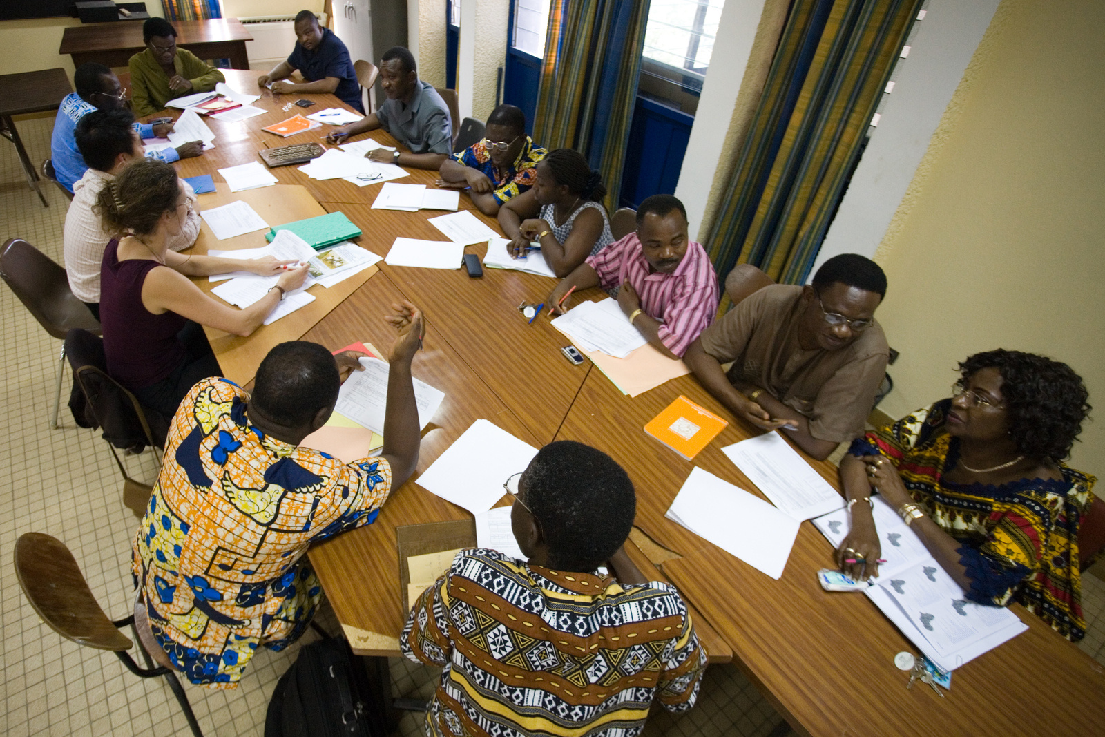 people sitting at meeting table