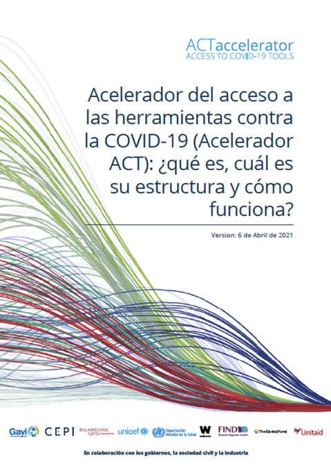 Acelerador del acceso alas herramientas contrala COVID-19 (Acelerador ACT): ¿qué es, cuál essu estructura y cómo