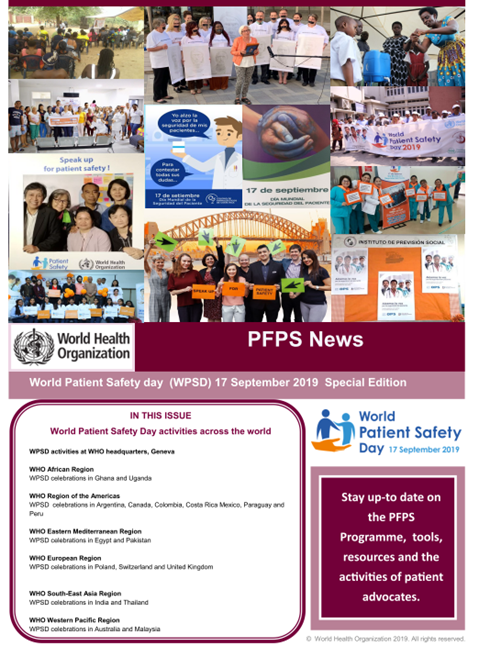 Patients For Patient Safety Newsletter - December 2019