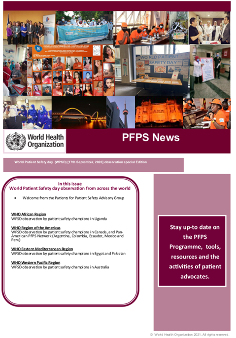 Patients For Patient Safety Newsletter - February 2021