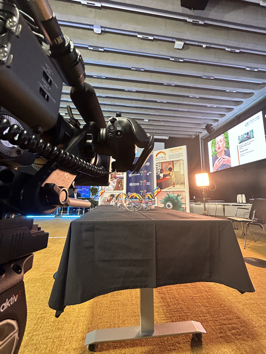 WHO Film festival, trophies table, HAFF ceremony 2023