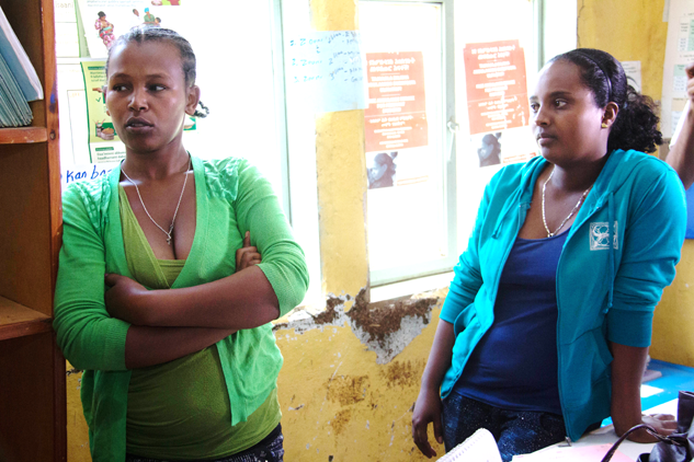 Anuma and Gobinei work in one of the 15,000 health posts in Ethiopia