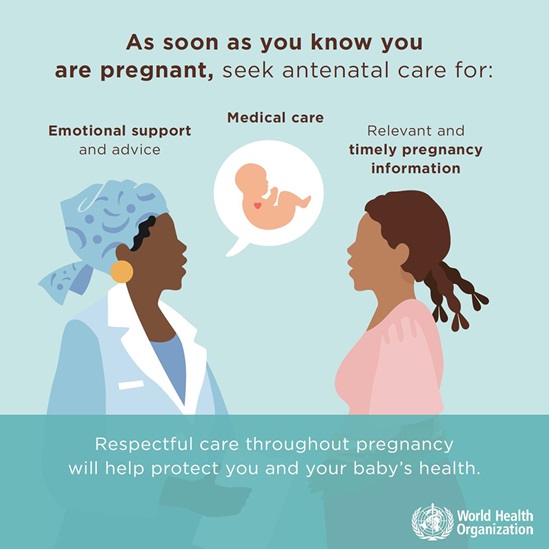 Infographic: Respectful care throughout pregnancy will help protect you and your baby's health
