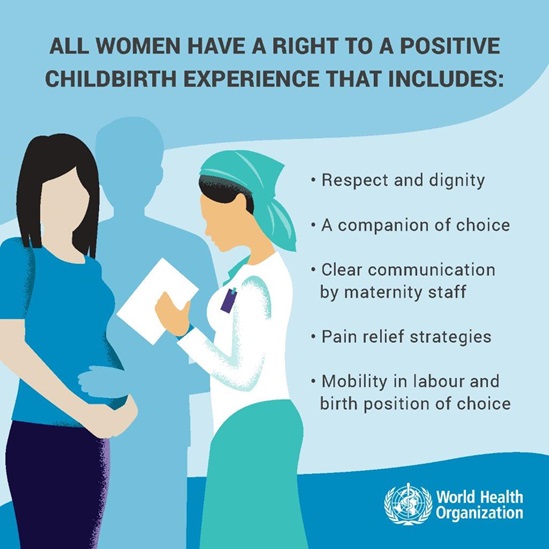 Infographic: All women have a right to a positive childbirth experience