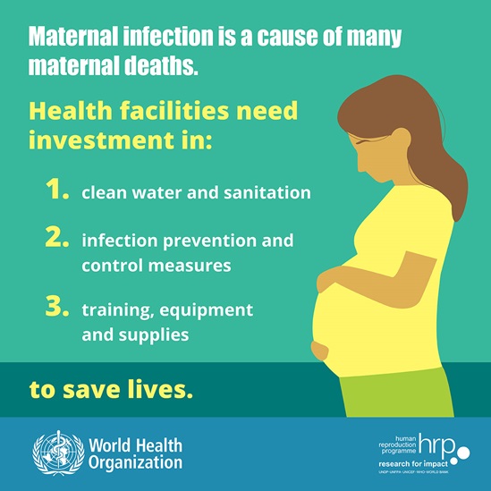 Infographic: Maternal infection is a cause of many maternal deaths