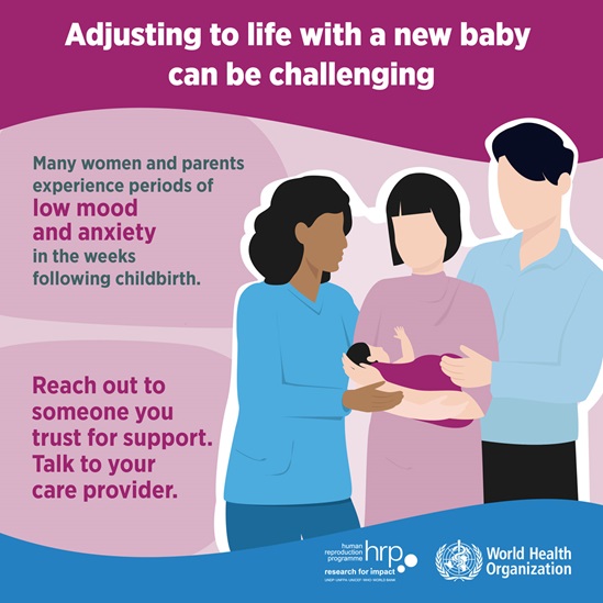Infographic: Adjusting to life with a new baby can be challenging