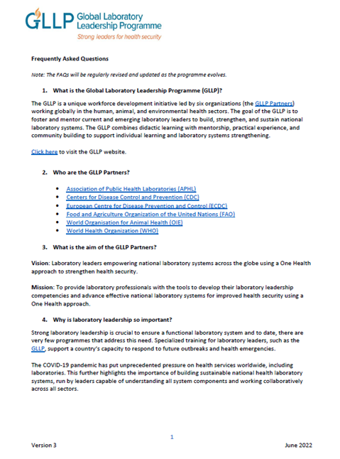 Frequently Asked Questions document