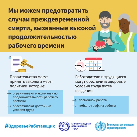 We can act to prevent premature deaths due to long working hours