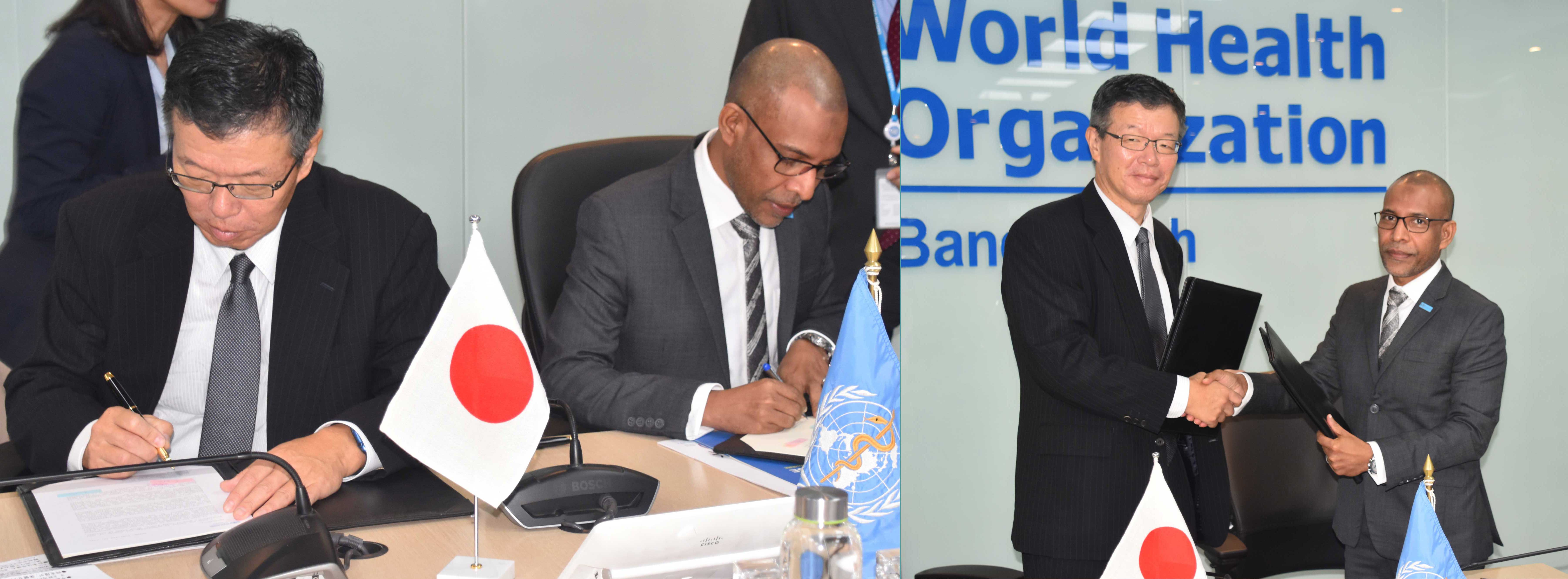 Ambassador of Japap and WR Bangladesh Signing papers