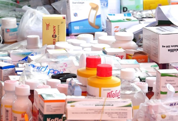 giving essential health care services at the earthquake relief camps