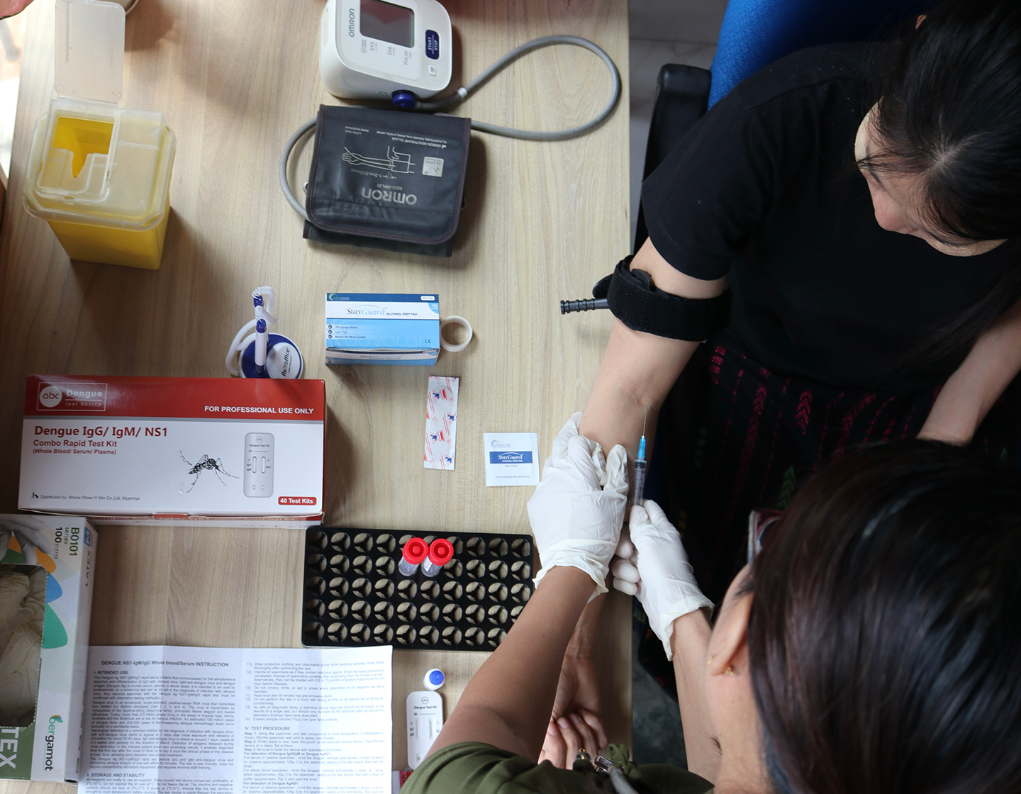 WHO providing rapid dengue test and necessary health support