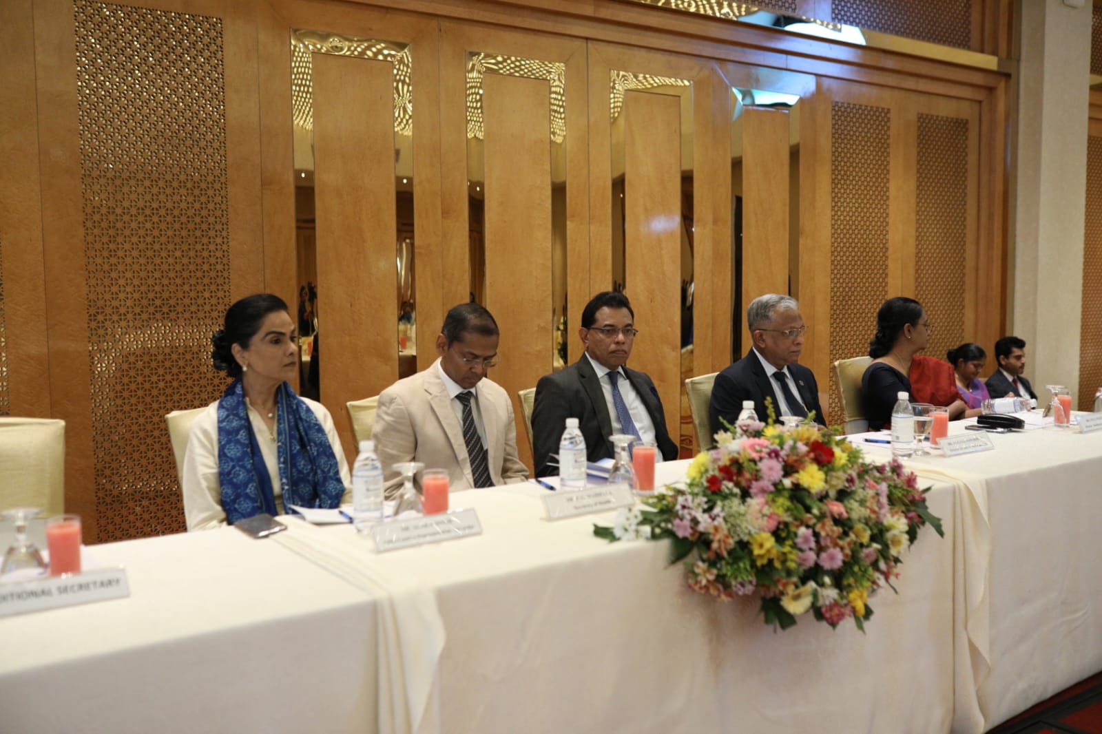 Participants seated in the head table during the world patient safety day