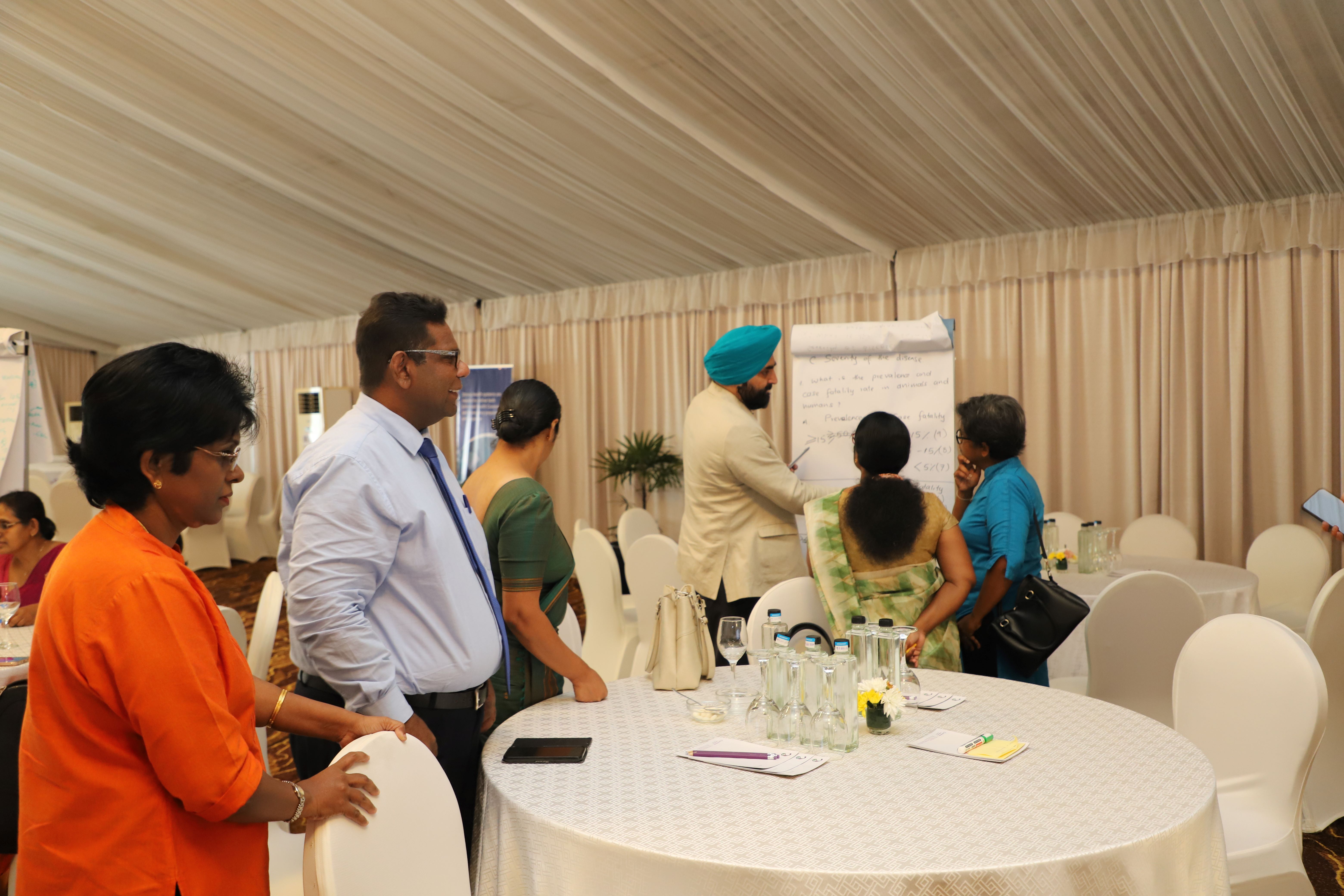 Picture taken during the Zoonotic Diseases Prioritization Exercise