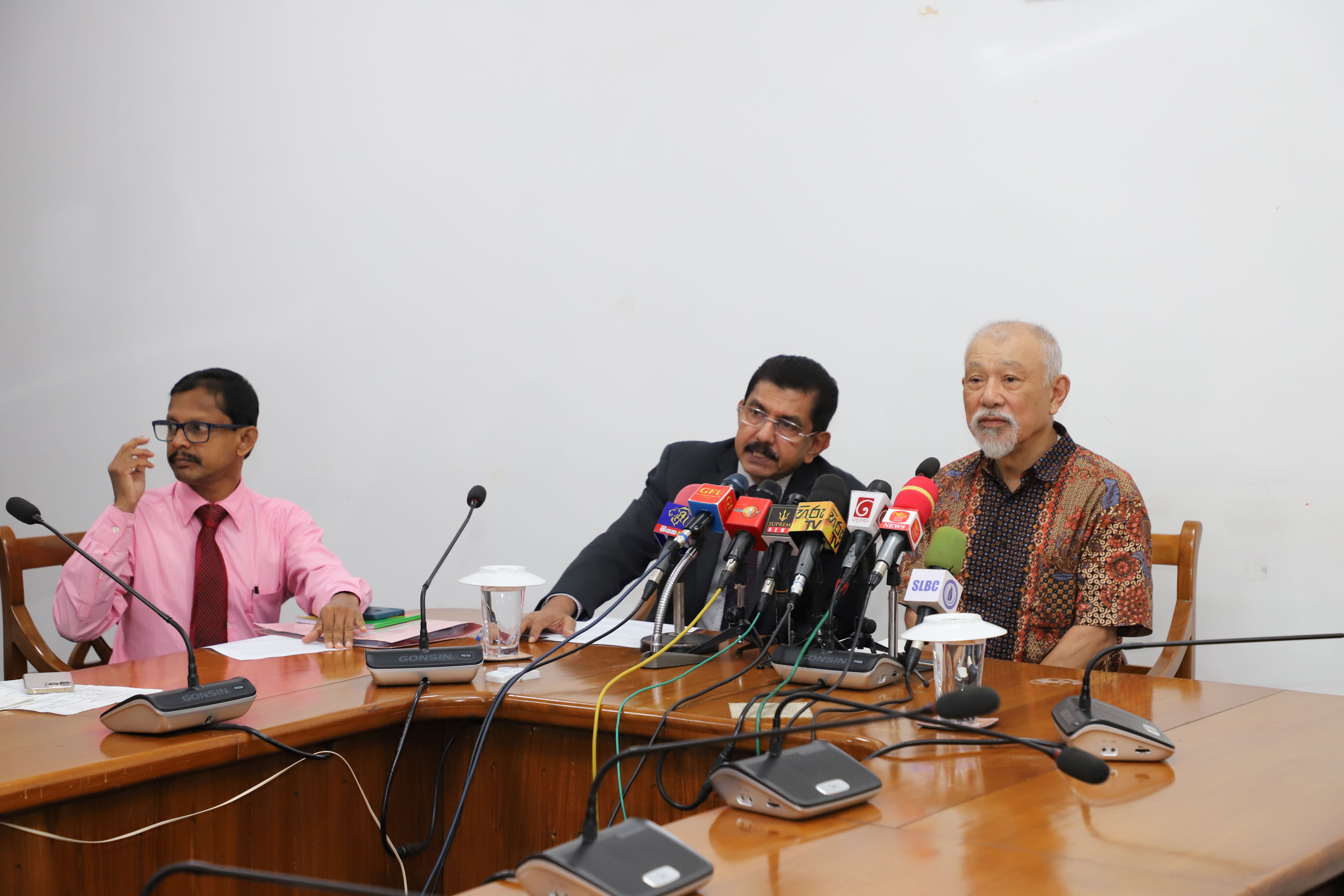 Participating in the press conference at the Ministry of Mass Media