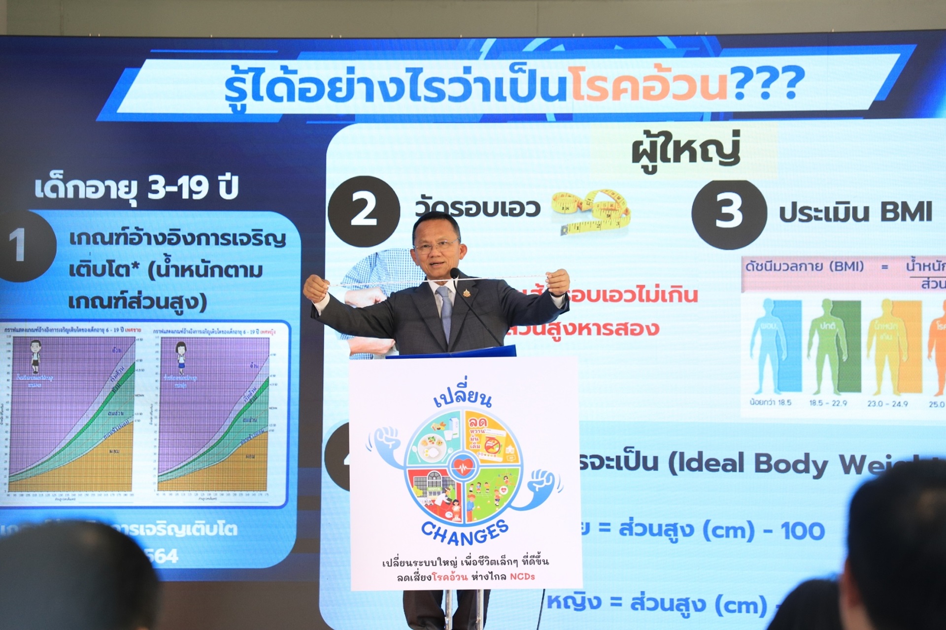 Mr. Thepsutin underscored the pervasive impact of obesity on Thai society.
