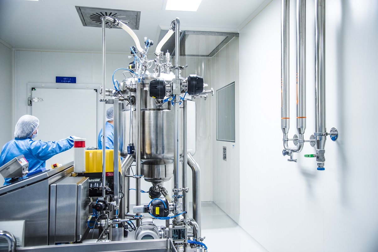 Tangential flow filtration machine for therapeutic protein formulation at MU-Bio Innovation Building at Mahidol University, Salaya Campus