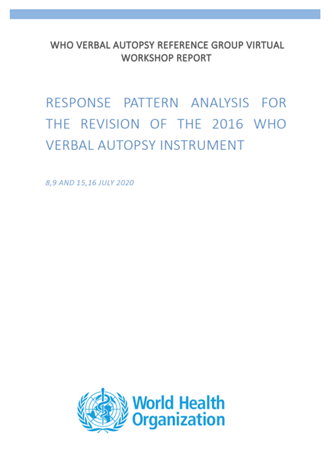 Response pattern analysis for the revision of the 2016 WHO Verbal Autopsy Instrument