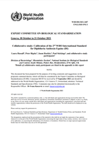 WHO 2nd International Standard - Diphtheria Antitoxin Equine Cover