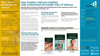 Warn about the dangers of tobacco