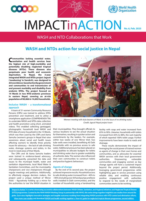 WASH and NTD action for social justice in Nepal