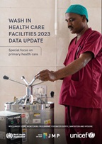 publication cover showing a health worker dealing with sterilization