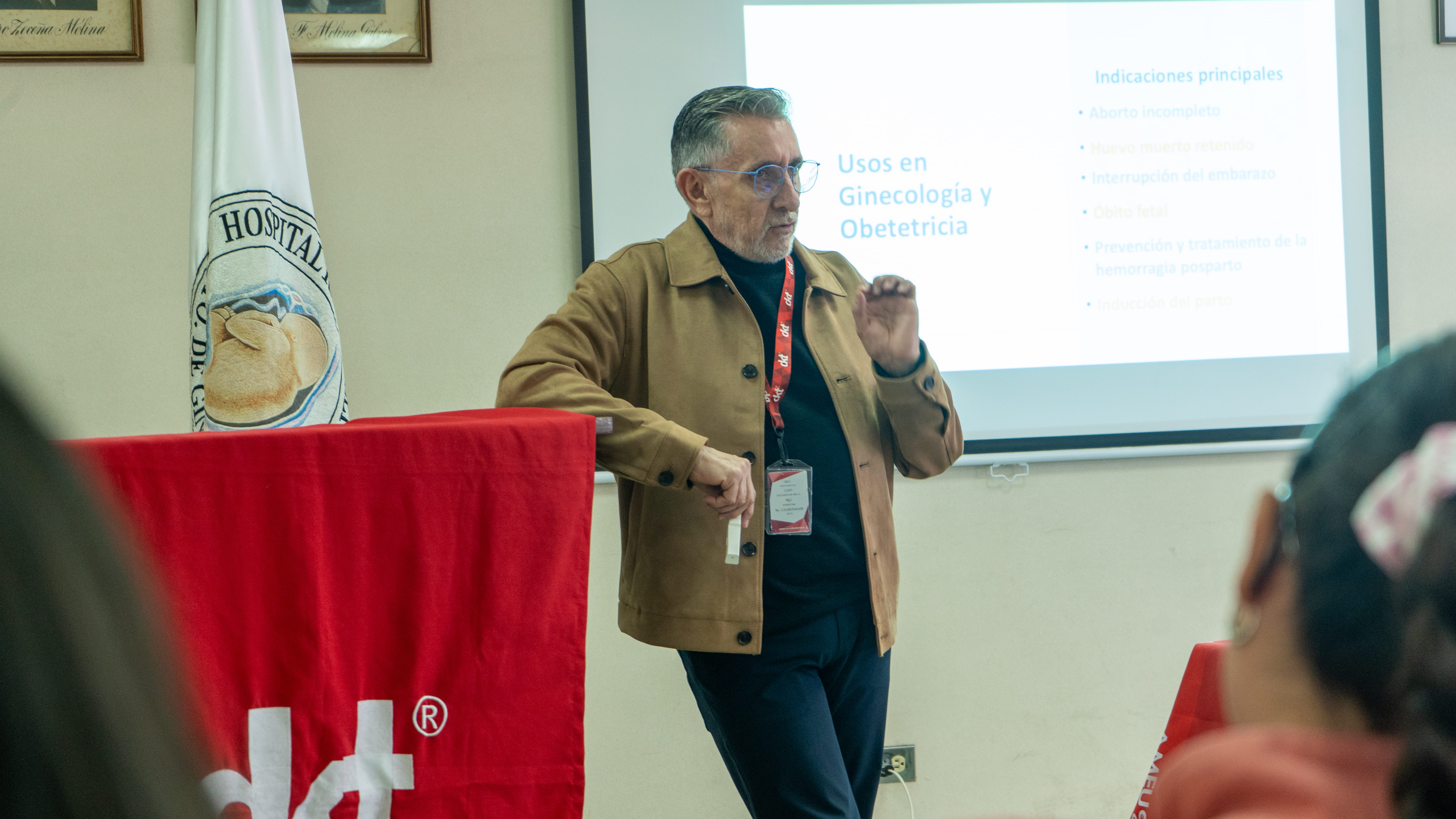Dr Patricio Sanhueza Smith of DKT LATAM NORTE training doctors in Guatemala City on how to use mifepristone in conjunction with misoprostol for miscarriage management.