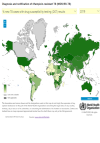 Drug-resistant TB map screenshot