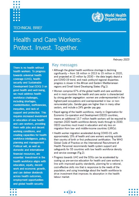 Health and Care Workers: Protect.Invest.Together.