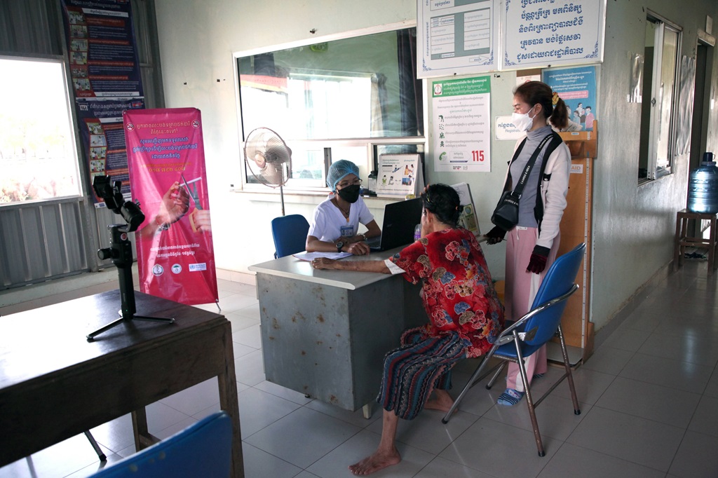 Hypertension conultation at Chong Khneas Health Center Cambodia