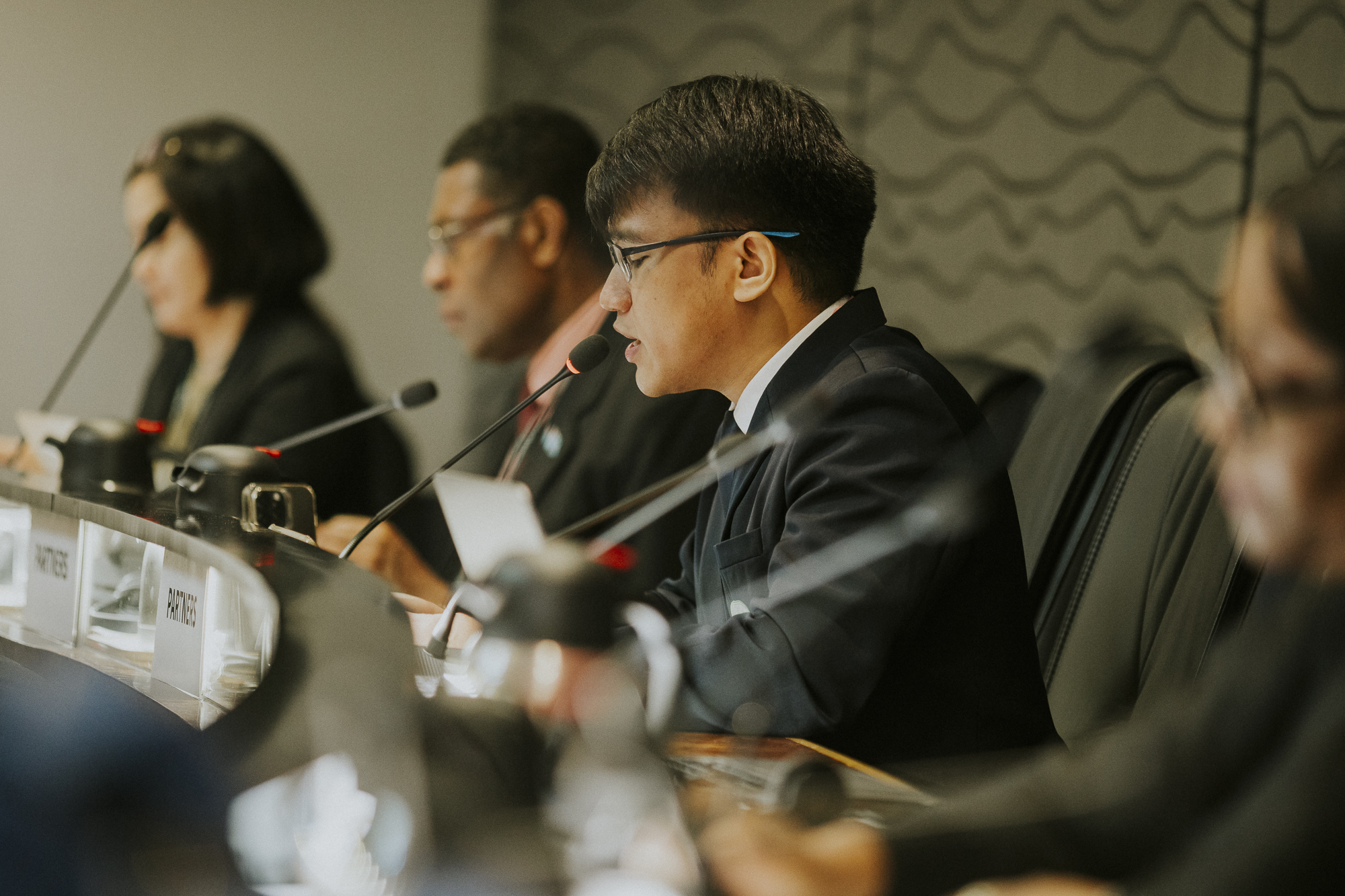 Representatives of Non-State Actors deliver remarks on relevant agenda items during the Regional Committee Meeting.