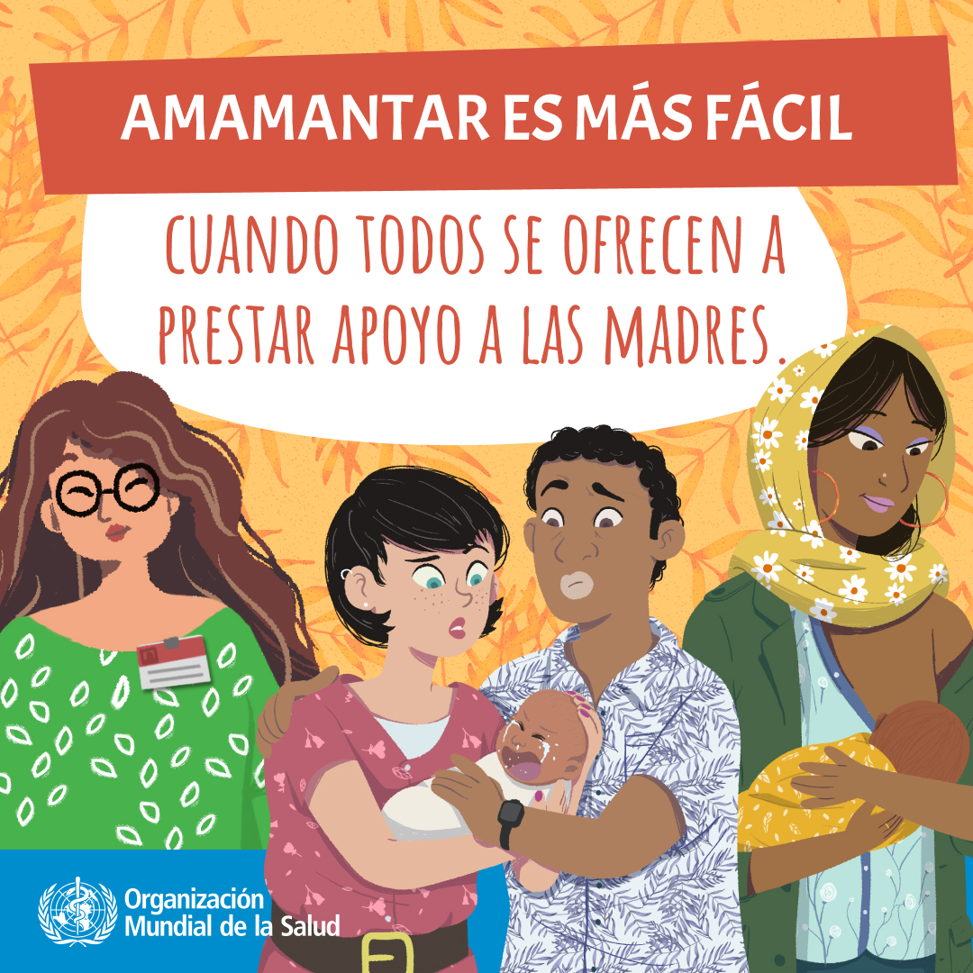 Amamantar es más fácil cuando todos se ofrecen a prestar apoyo a las madres