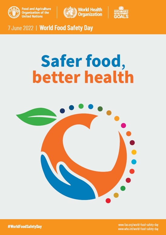World Food Safety Day 2022 poster - Vertical