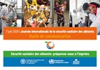 Journée internationale de la sécurité sanitaire des aliments 2024: Outils de communication couverture de la publication