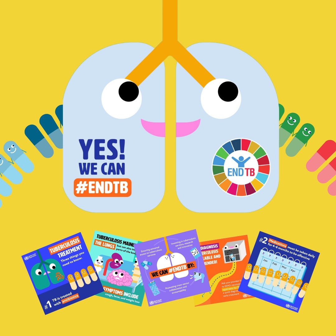 4 Campaign Materials 2024 World TB Day 2024 for campaign materials illustration