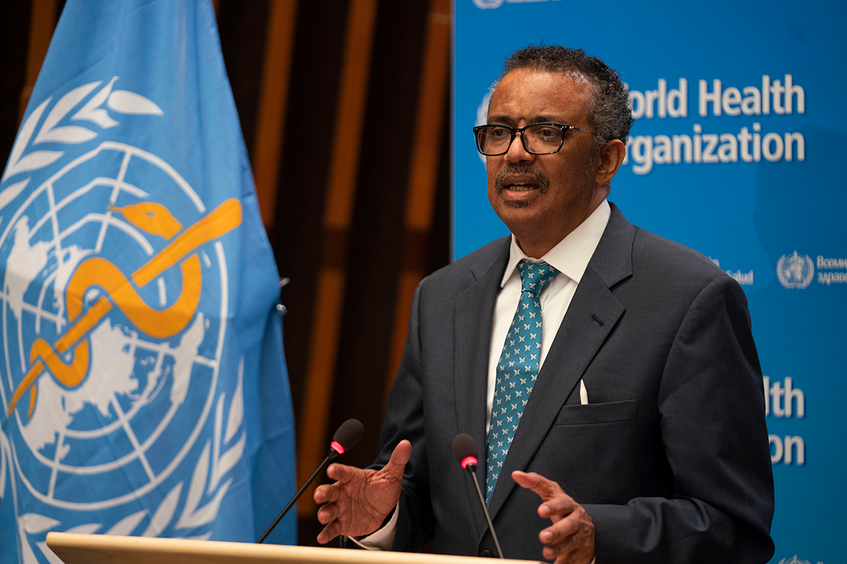 WHO Director-General, Dr Tedros Adhanom Ghebreyesus WHO_WHA73-18MAY2020_254