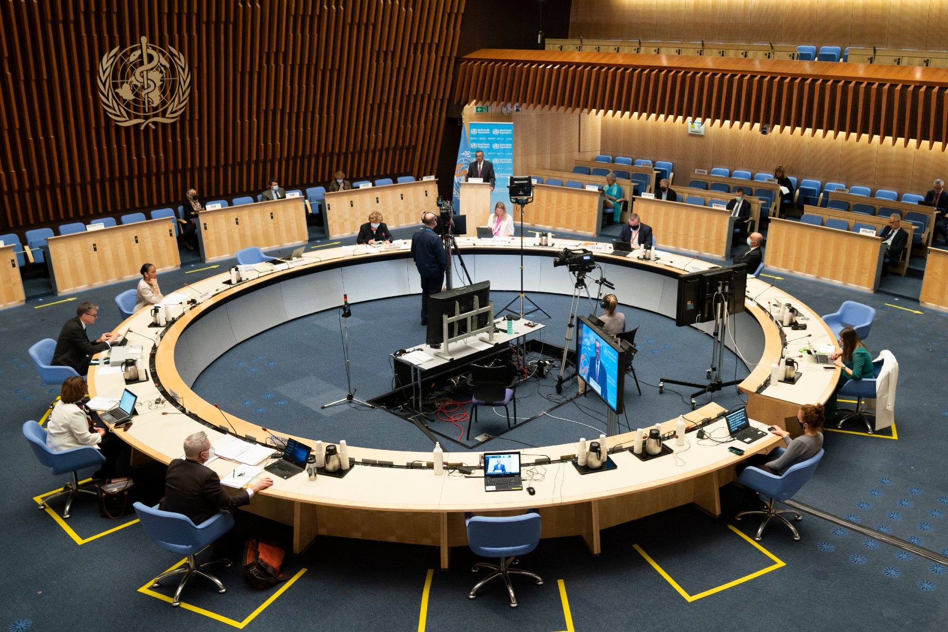 WHO_WHA74 24MAY2021_845 Executive Board Room in WHO Headquarters, Geneva.