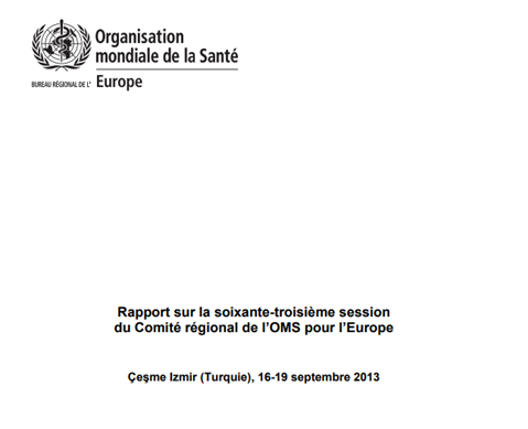 Rapport de la soixante-troisième session du Comité régional de l’OMS pour l’Europe
