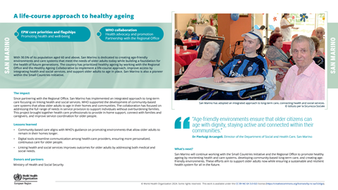 Health impact story - San Marino 2024