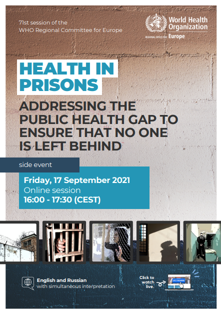 Health in prisons - addressing the public health gap to ensure that no one is left behind thumbnail
