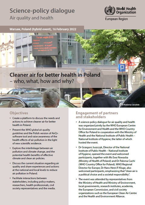 Poland – Cleaner air for better health – who, what, how and why?