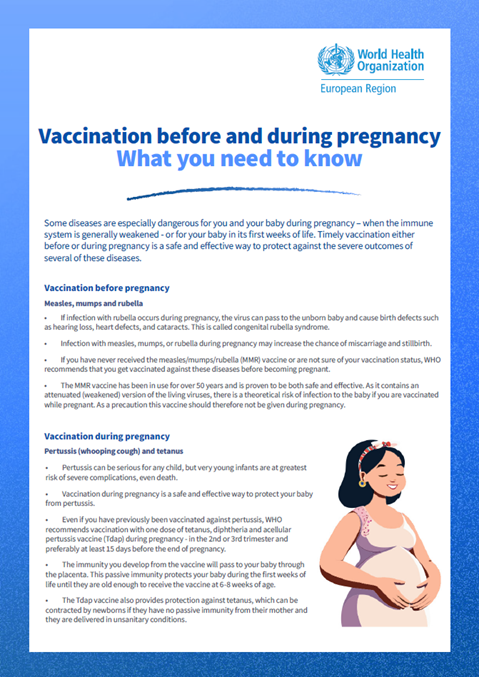 Vaccination before and during pregnancy - What you need to know