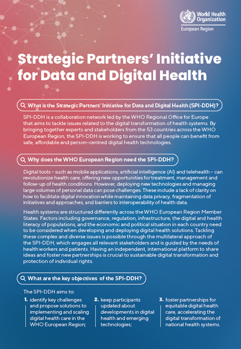 Strategic Partners’ Initiative for Data and Digital Health - Brochure