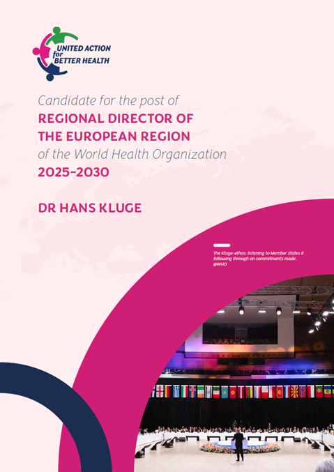 Manifesto for the post of Regional Director of the European Region of the World Health Organization 2025-2030