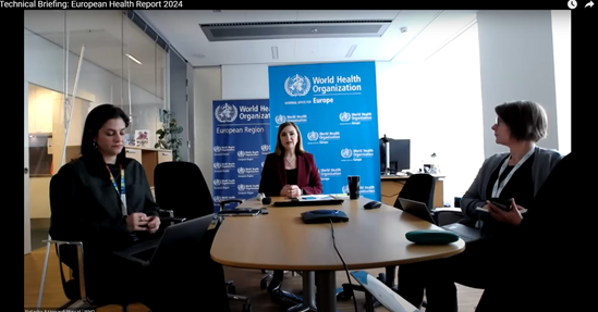 Technical Briefing: European Health Report 2024 - Video
